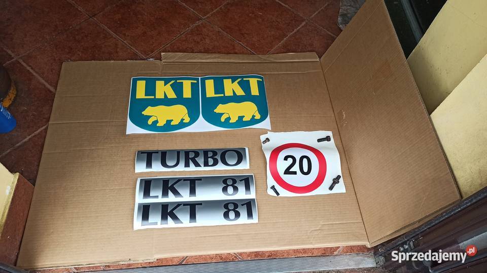 Naklejka Oznaczenia TURBO LKT 81 80 Ciągnik Pozostałe mazowieckie Garwolin