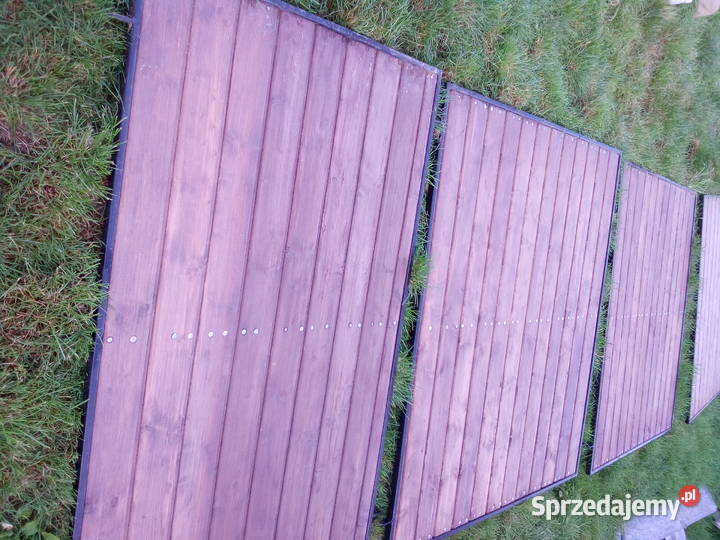 Przęsła ogrodzeniowe pełne metal drewno 8 mb Kąty Wrocławskie