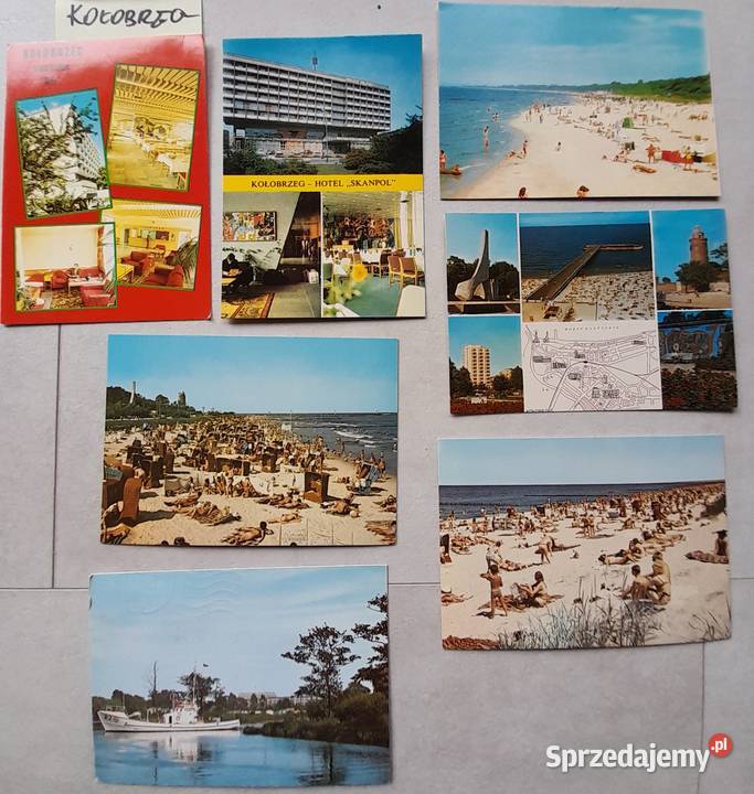 Stare pocztówki kartki pocztowe Kołobrzeg Mielno Dąbrowa Górnicza sprzedam