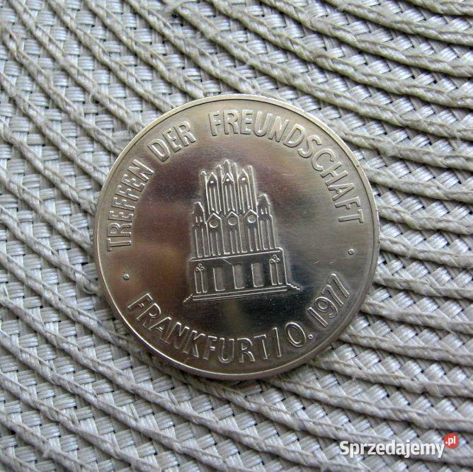 Medal Spotkanie Przyjażni Frankfurt Odrą 1977r Kalisz