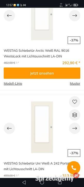 Nowe drzwi wewnętrzne 83cm Kostki