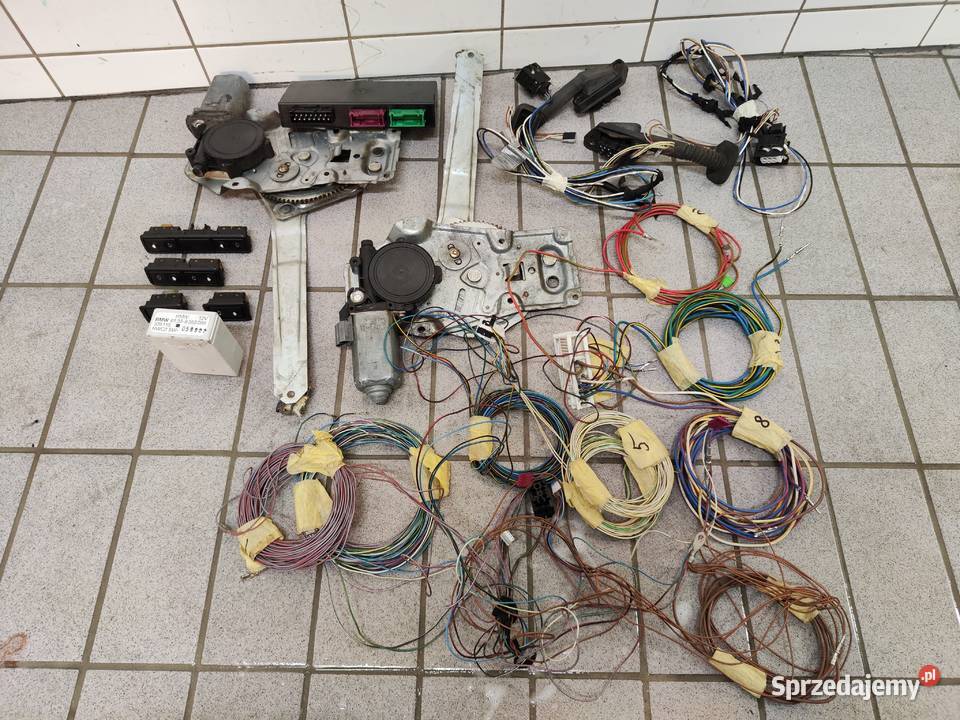 Elektryczne szyby tył BMW E36 zestaw doposażenia Części samochodowe Łódź