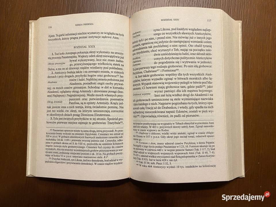 Pauzaniasz Wędrówka Helladzie Arcydzieła kultury ISBN 8304047489 Katowice