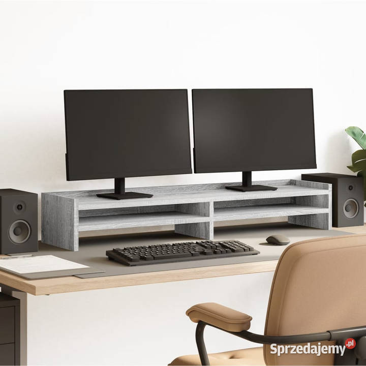 Podstawka pod monitor szary dąb sonoma 100x24x16 Warszawa
