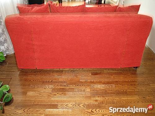 Sofa rozkładana Tomelilla z Ikei czerwony Dom i Ogród Otwock sprzedam