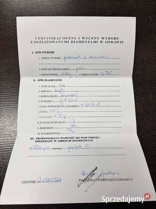 Złoty pierścionek pr 585 122g Rozmiar 17 z Biżuteria Elbląg sprzedam