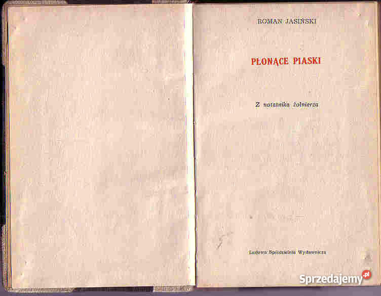 4628 PŁONĄCE PIASKI Z NOTATNIKA ŻOŁNIERZA ROMAN historyczne Czyrna