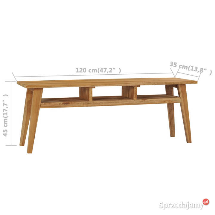 Szafka pod TV 120x35x45 lite drewno tekowe Warszawa
