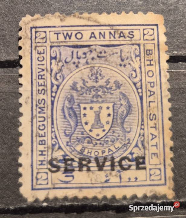Indyjskie państwa feudalne BHOPAL kolonia Kolekcje dolnośląskie Wałbrzych