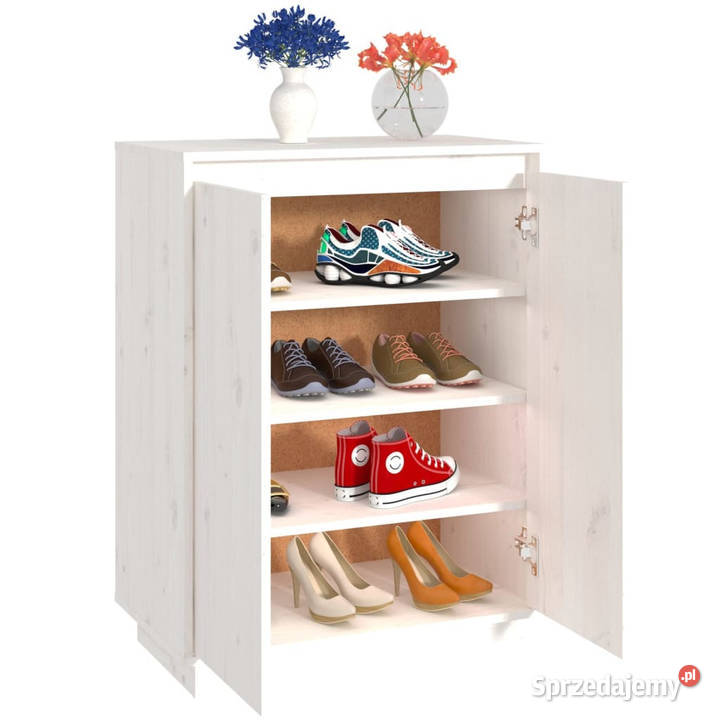 Szafka na buty biała 60x35x80 lite drewno Warszawa
