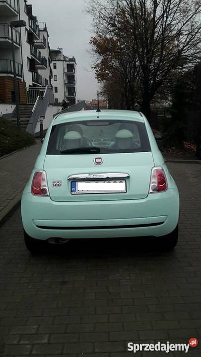 Piękny i ekonomiczny Fiat 500 POP 12 69 MIĘTOWY 500 Warszawa sprzedam