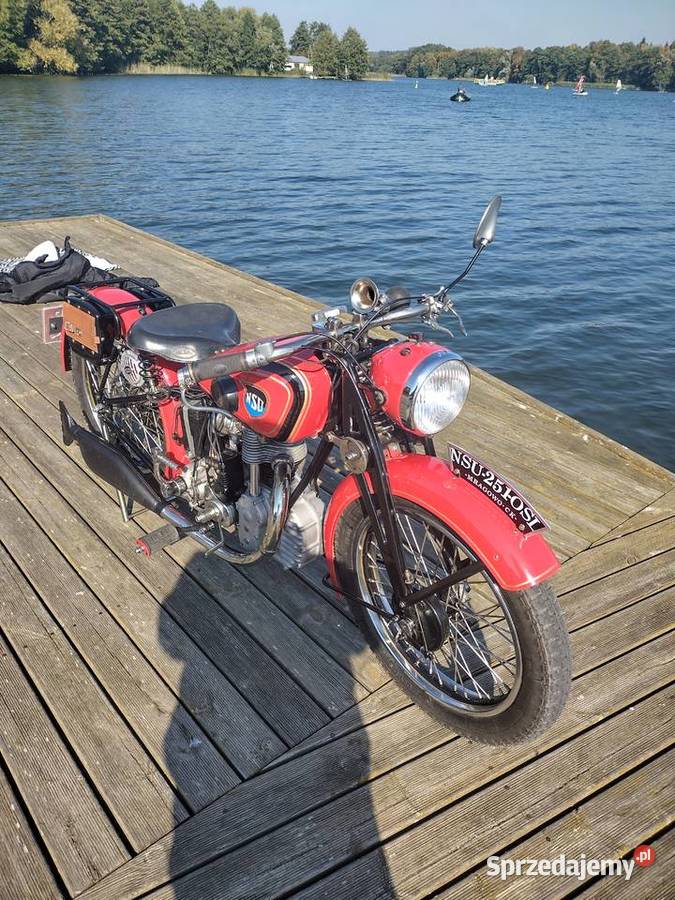 NSU 251 OSL 1938r zarejestrowany zabytek Mrągowo