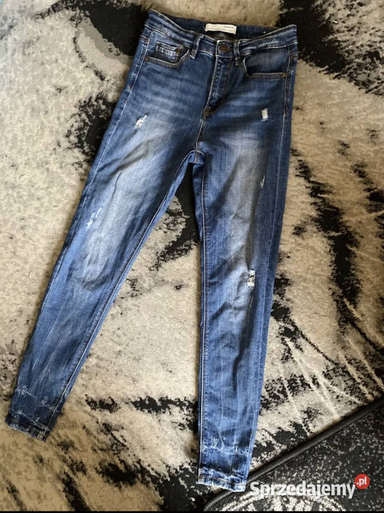Jeansy Stradivarius regular high waist wysoki Kraków