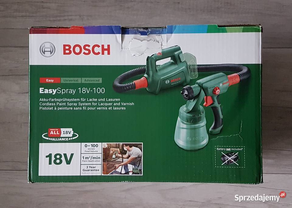 Bosch pistolet natryskowy easyspray 18v100