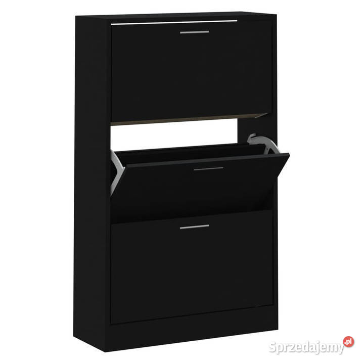 Szafka na buty czarna 63x24x103 materiał Warszawa sprzedam
