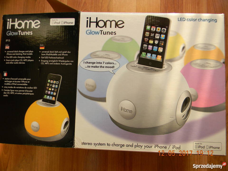 iHome GlowTunes Stacja dokującagłośnik do IPhona Gorzów Wielkopolski