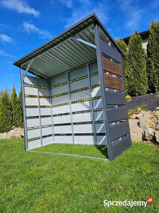 Wiata śmietnikowa otwarta drewutnia spad tył wielkopolskie Poznań sprzedam