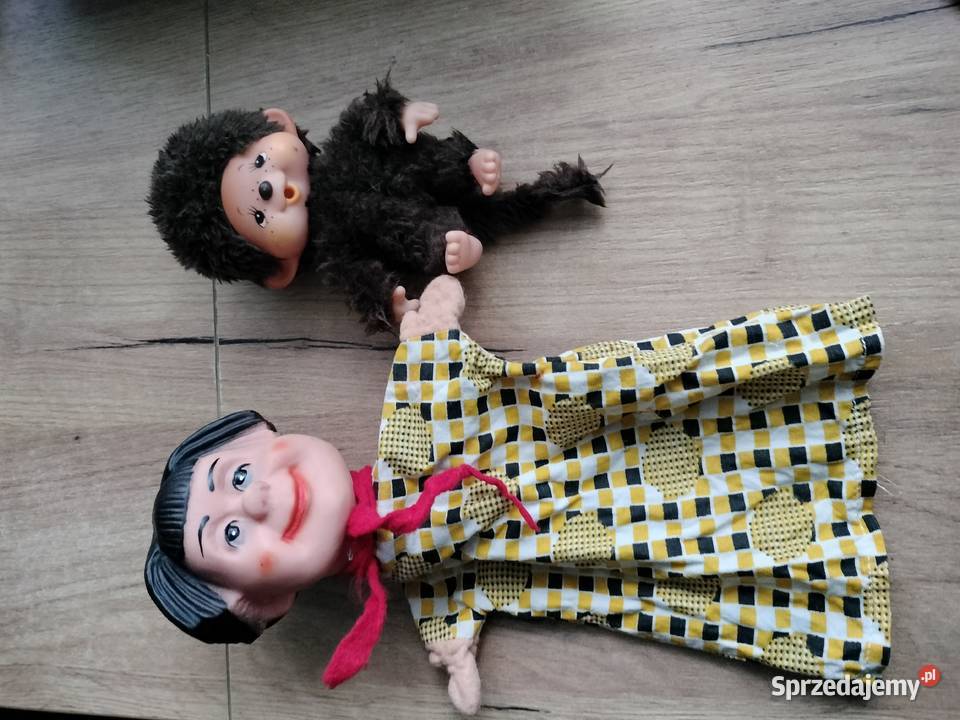 Pacynka i małpka Monchhichi zestaw stare zabawki Choszczno sprzedam