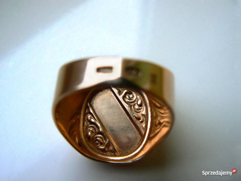 Złoty Pierścionek sygnet męski 837 gram próba 58 sprzedam