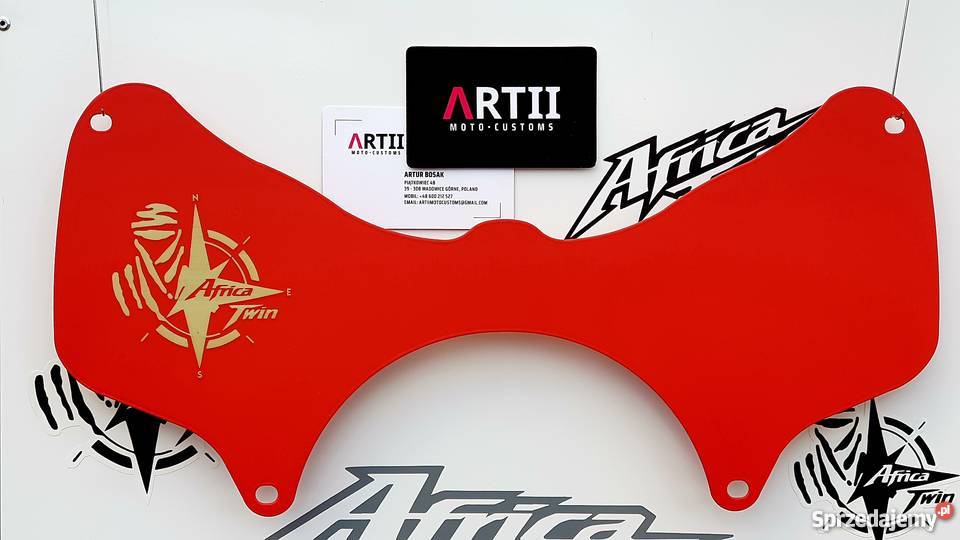 Forkshield METAL AfricaTwin ATS DGS DAK RED podkarpackie Piątkowiec