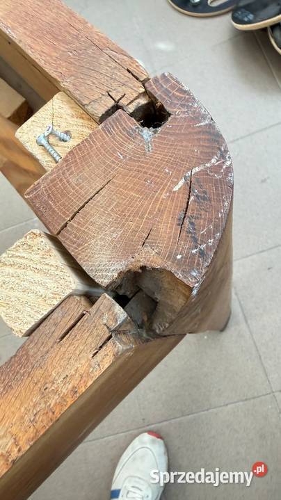 Stół z litego drewna stary 150x90 oryginalny Stoły Warszawa
