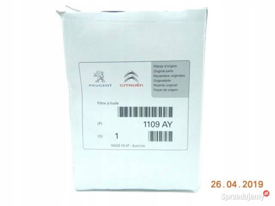 FILTR OLEJU FIAT FORD CITROEN PEUGEOT 16 HDI osobowe lubelskie