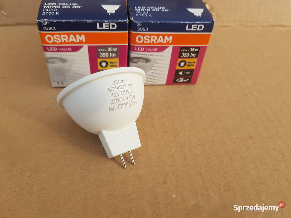 Żarówka LED VALUE OSRAM 12V 45W 827 GU53 2 Żarówki i świetlówki mazowieckie Warszawa