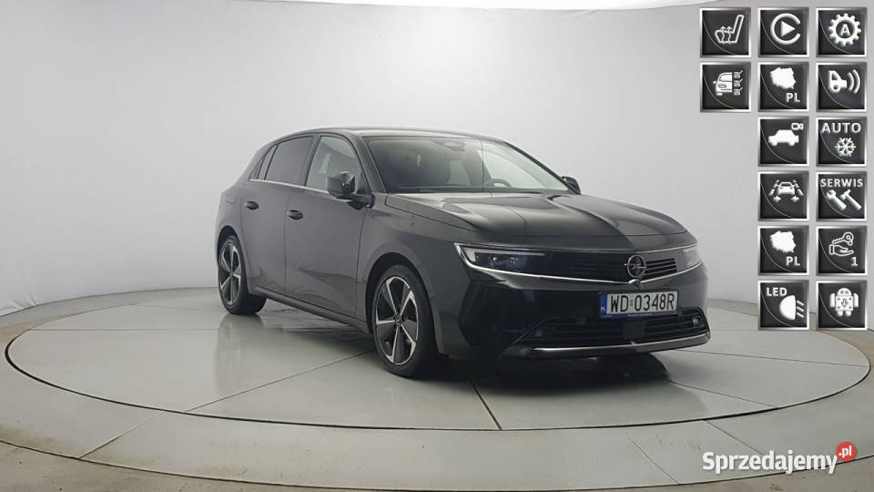 Opel Astra 12 T Elegance SS Z Polskiego Salonu czarny Warszawa sprzedam