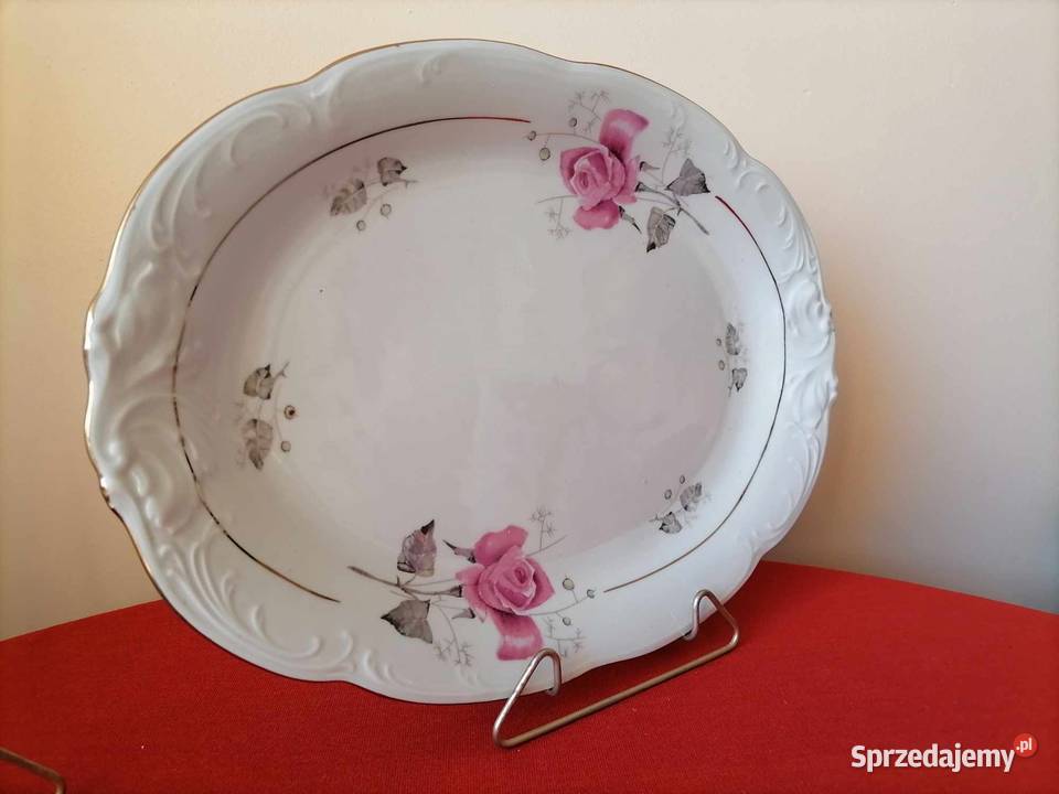 Ogromny Półmisek Dwie Róże Wawel PRL Wałbrzych