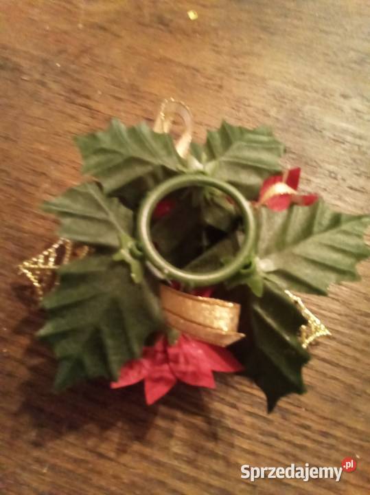 Zestaw 4 małych Bożonarodzeniowych stroików Boże Narodzenie mazowieckie Warszawa