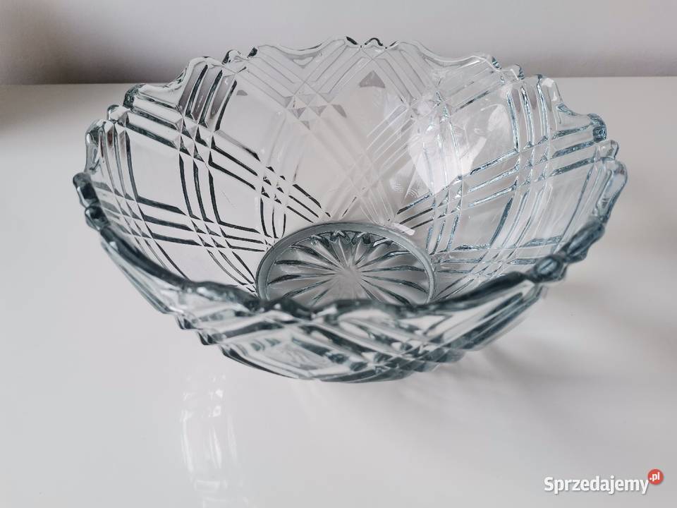 Stara duża szklana misa Katowice