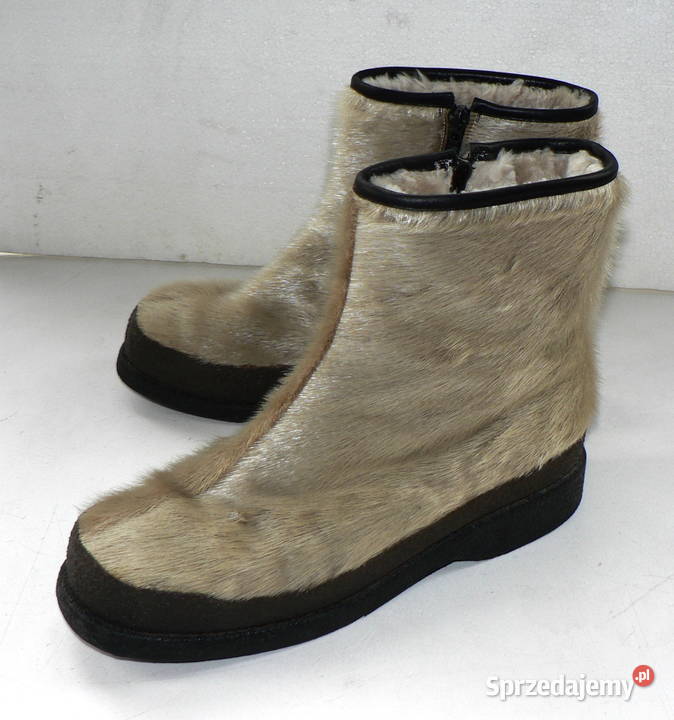 botki z futra morsa ocieplane natwełną 385 Łódź