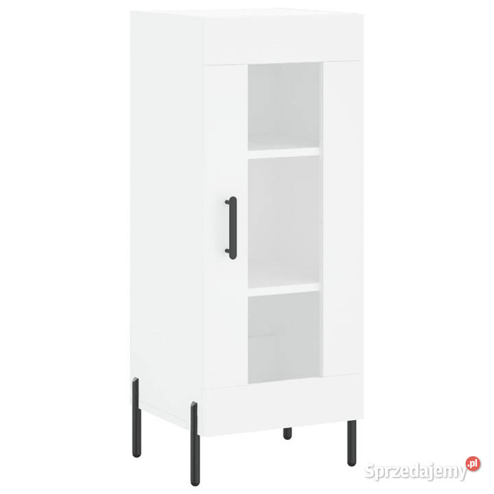 Wysoka szafka biała 345x34x180 materiał Warszawa