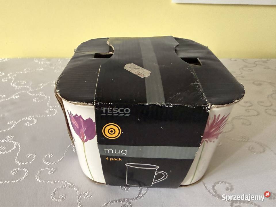 Zestaw 4 kubków ceramicznych Tesco 300 ml