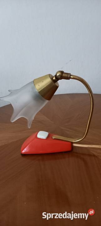 Mała lampka nocna z kloszem z lat 5060 ubwieku 2