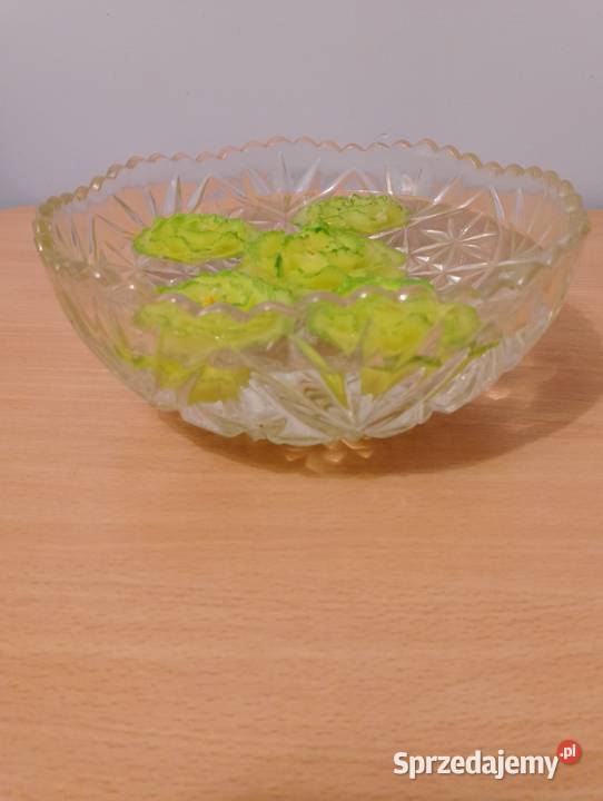 ŚWIECE pływające 5 sztuk zielone kwiatki odcienie zieleni Złotniki