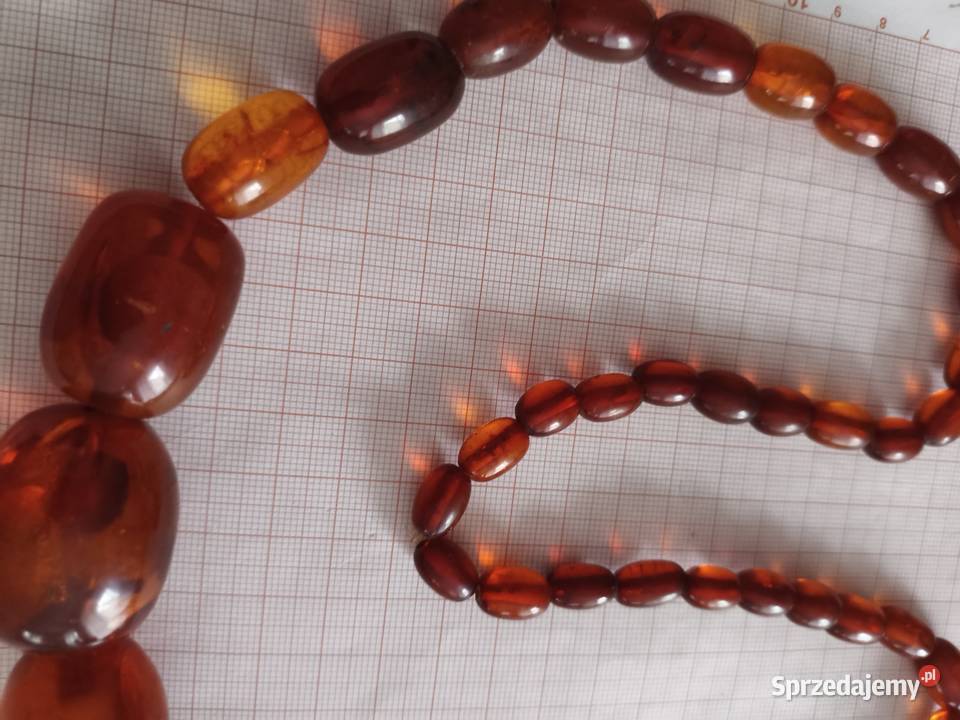 Naszyjnik Bursztyn Oliwki Vintage Rękodzieło Rękodzieło podlaskie Białystok