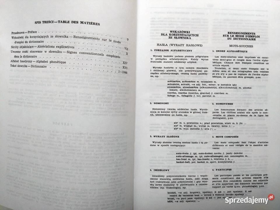 Wielki Słownik FrancuskoPolski WP tom 1 AL Warszawa