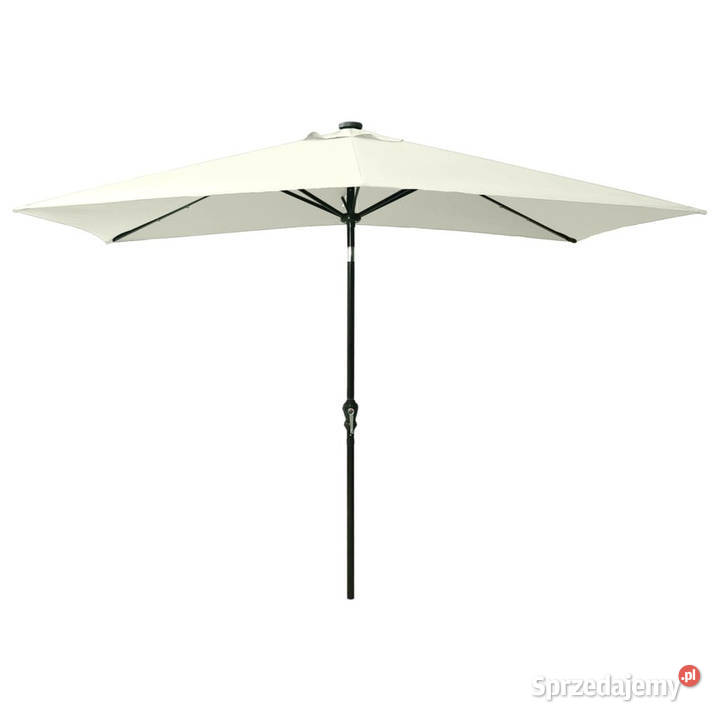 Parasol ogrodowy z LED i stalowym słupkiem Warszawa