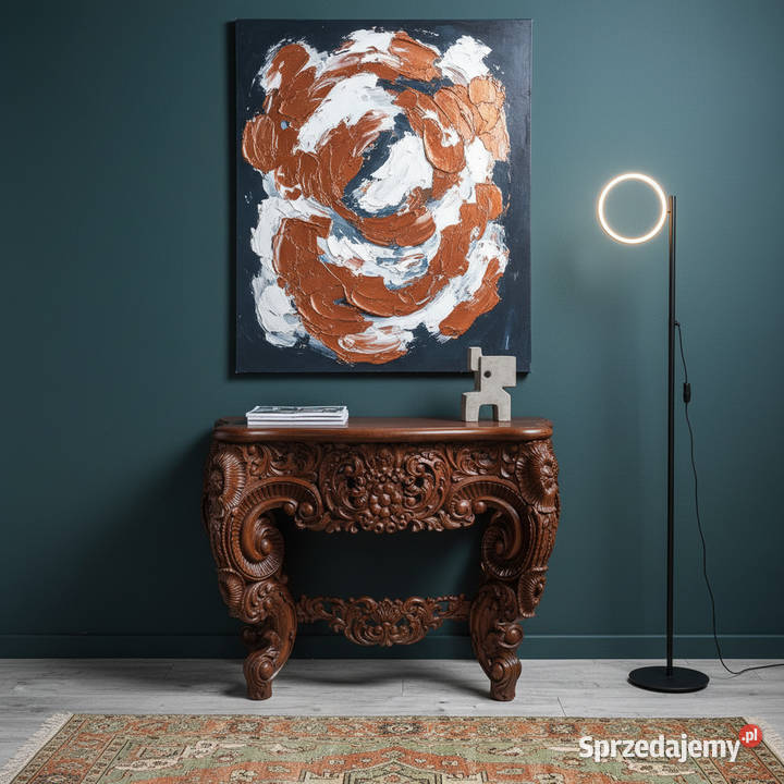 Stylowa KOMODA drewniana ROCOCO PALISANDER Komody Kalisz