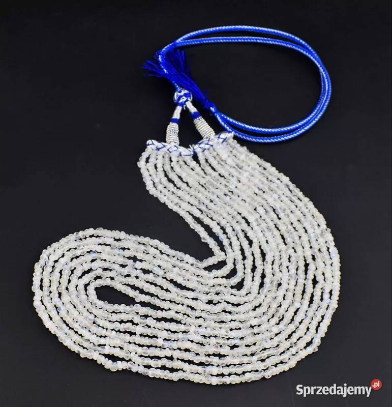 Kamień księżycowy Koraliki Naszyjnik damski Moda i Styl Białystok