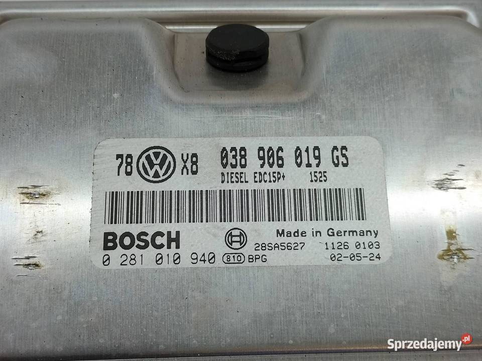 STEROWNIK SILNIKA 038906019GS 0281010940 19 TDI
