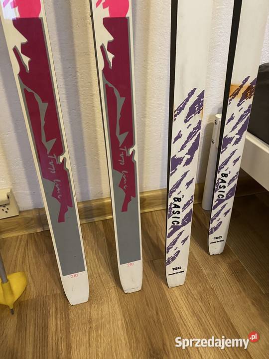 Narty biegowe Germina 2 pary kijki jedne Narty mazowieckie Warszawa