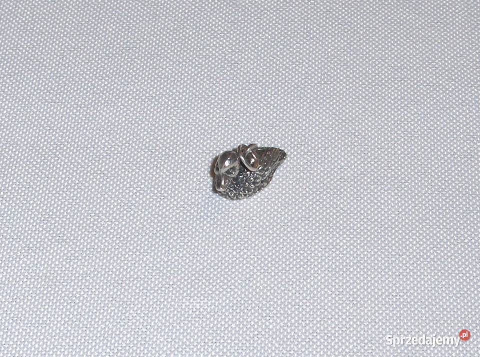 Wisiorek kaczuszka ze srebra oksydowanego 56g Łódź