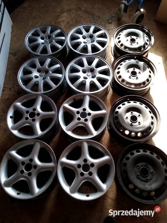 Alufelgi Peugeot 4x108 komplet 5 komp śrub Samochodowe Poznań