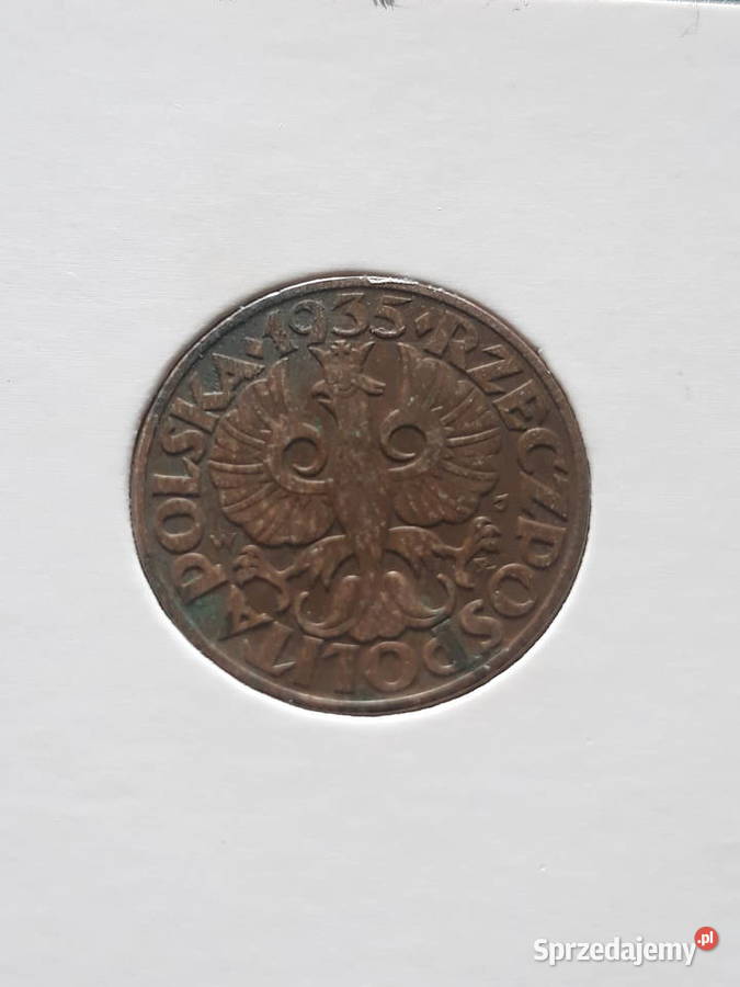 5 Groszy 1935 r 1 piękny rzadki Konin
