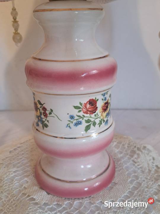 dwie porcelanowe włoskie lampki nocne vintage Warszawa