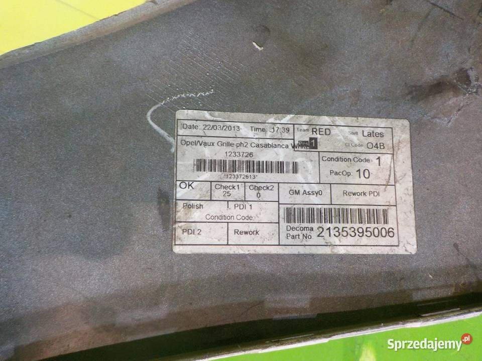 OPEL VIVARO A I LIFT 20 CDTI 13r VAN atrapa osobowe Suków