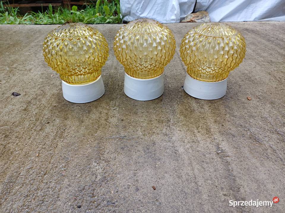 Trzy retro kinkiety z 60 tych lat firmy Lubań