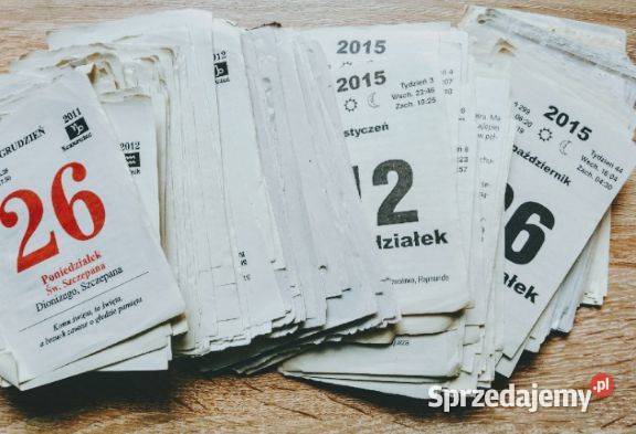 Kartka z kalendarza zdzieraka rocznik 19872024 Chrzanów